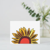 Sonnenblume Postkarte (Stehend Vorderseite)