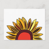 Sonnenblume Postkarte (Vorderseite)