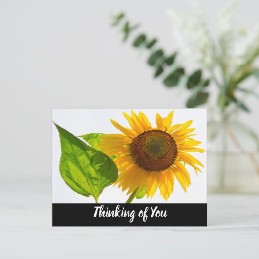 Sonnenblume Postkarte (Stehend Vorderseite)