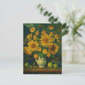 Sonnenblume Postkarte (Stehend Vorderseite)
