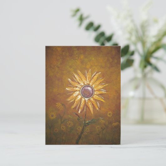 Sonnenblume Postkarte (Stehend Vorderseite)
