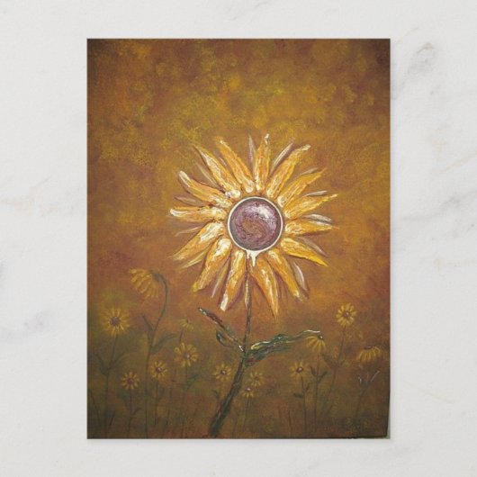 Sonnenblume Postkarte (Vorderseite)