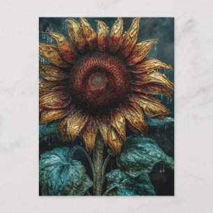 Sonnenblume Postkarte