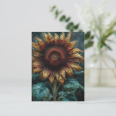 Sonnenblume Postkarte (Stehend Vorderseite)