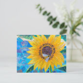 Sonnenblume Postkarte (Stehend Vorderseite)