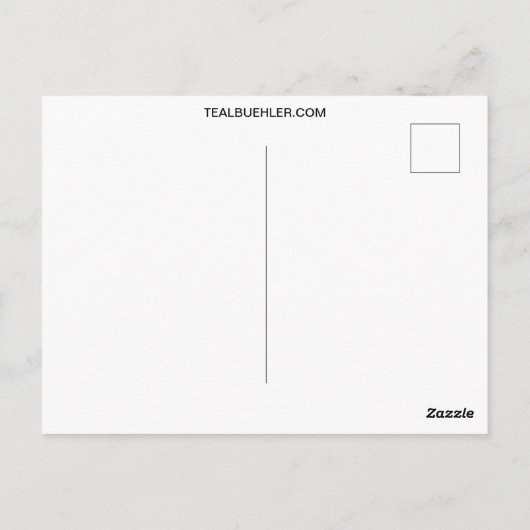 Sonnenblume Postkarte (Rückseite)