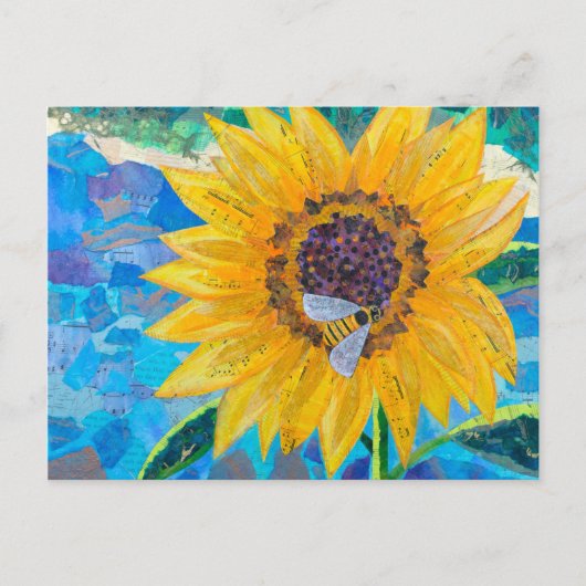 Sonnenblume Postkarte (Vorderseite)