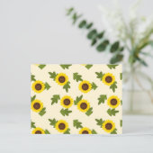 Sonnenblume Postkarte (Stehend Vorderseite)