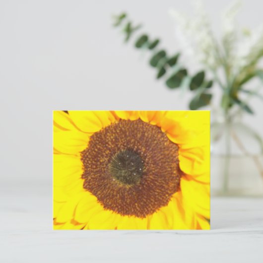 Sonnenblume Postkarte (Stehend Vorderseite)
