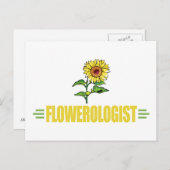 Sonnenblume Postkarte (Vorne/Hinten)