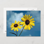 Sonnenblume Postkarte (Vorne/Hinten)