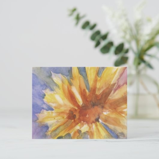 Sonnenblume Postkarte (Stehend Vorderseite)