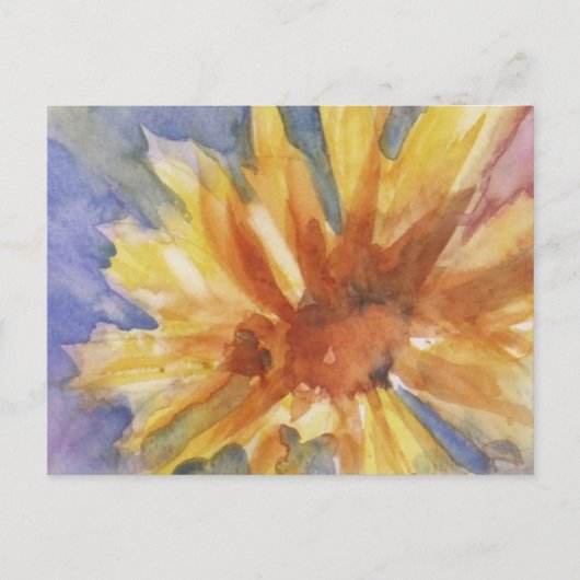 Sonnenblume Postkarte (Vorderseite)