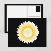 Sonnenblume Postkarte (Vorne/Hinten)