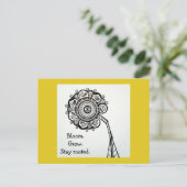 Sonnenblume Postkarte (Stehend Vorderseite)