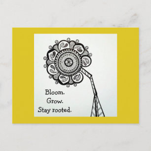 Sonnenblume Postkarte