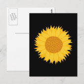 Sonnenblume. Postkarte (Vorne/Hinten)
