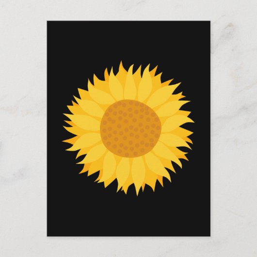 Sonnenblume. Postkarte (Vorderseite)
