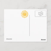 Sonnenblume Postkarte (Rückseite)