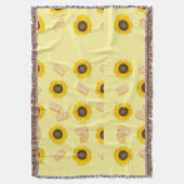 Sonnenblume Power Decke (Vorderseite Vertikal)