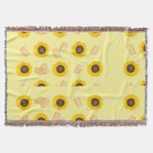 Sonnenblume Power Decke (Vorderseite)