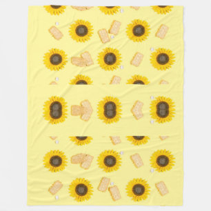 Sonnenblume Power Fleecedecke