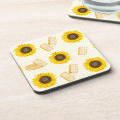 Sonnenblume Power Getränkeuntersetzer (Linke Seite)