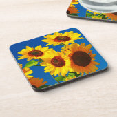 Sonnenblume-Power Getränkeuntersetzer (Linke Seite)
