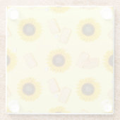 Sonnenblume Power Glasuntersetzer (Rückseite)