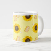 Sonnenblume Power Jumbo-Tasse (Vorderseite Rechts)