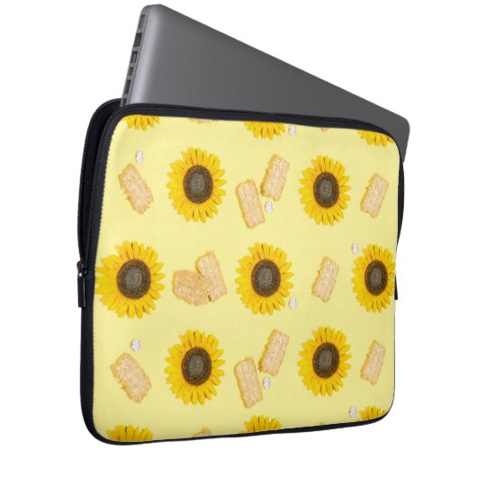 Sonnenblume Power Laptopschutzhülle (Vorne Rechts)
