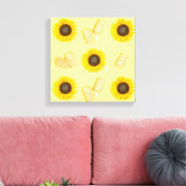 Sonnenblume Power Leinwanddruck (Insitu (Wohnzimmer))