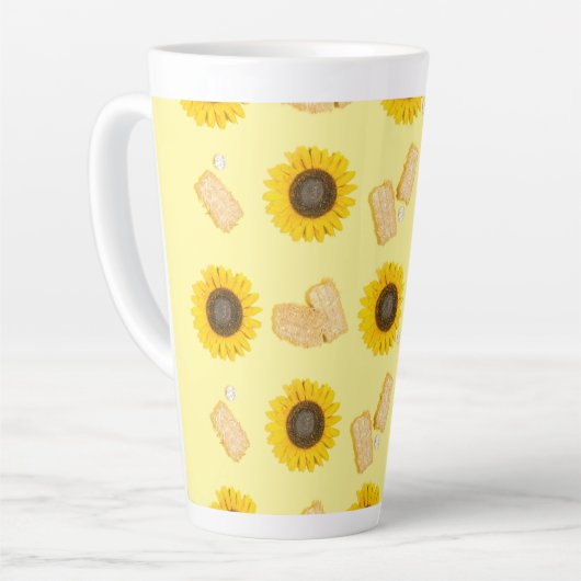 Sonnenblume Power Milchtasse (Linke Ecke)
