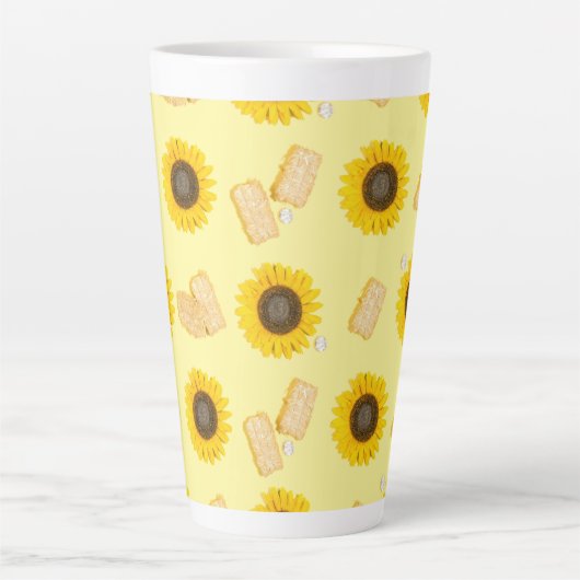 Sonnenblume Power Milchtasse (Vorderseite)