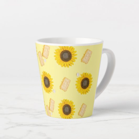 Sonnenblume Power Milchtasse (Rechte Ecke)