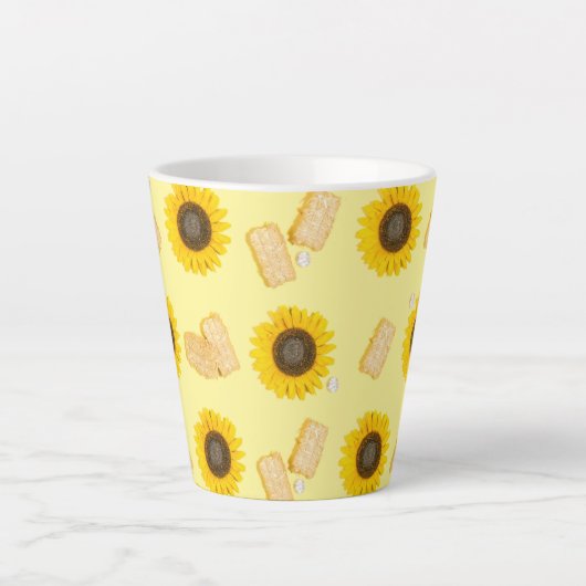 Sonnenblume Power Milchtasse (Vorderseite)