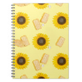 Sonnenblume Power Notizblock (Vorderseite)