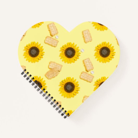 Sonnenblume Power Notizblock (Vorderseite)