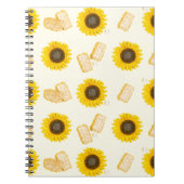 Sonnenblume Power Notizblock (Vorderseite)