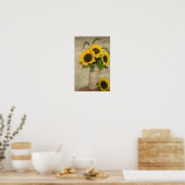 Sonnenblume Power Poster (Küche)