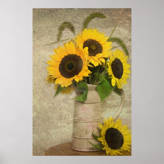 Sonnenblume Power Poster (Vorne)