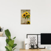 Sonnenblume Power Poster (Heimbüro)