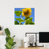 Sonnenblume Power Poster (Heimbüro)