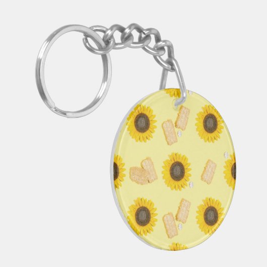 Sonnenblume Power Schlüsselanhänger (Vorderseite links)