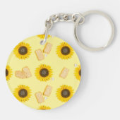 Sonnenblume Power Schlüsselanhänger (Rückseite)