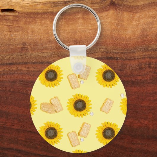 Sonnenblume Power Schlüsselanhänger (Vorderseite)