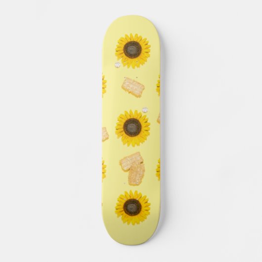 Sonnenblume Power Skateboard (Vorderseite)