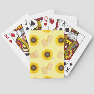 Sonnenblume Power Spielkarten