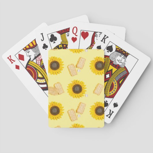 Sonnenblume Power Spielkarten (Rückseite)