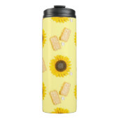 Sonnenblume Power Thermosbecher (Vorderseite)